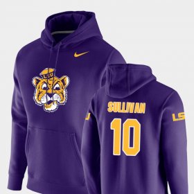 #10 Stephen Sullivan Vault Logo Club LSU Pullover Mens Purple Hoodie 278860-511