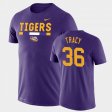 #36 Cole Tracy Team DNA LSU Tigers Legend Performance Men's Purple T-Shirt 134861-721