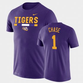 #1 Ja'Marr Chase Team DNA LSU Legend Performance Mens Purple T-Shirt 442633-699