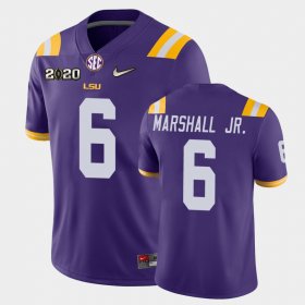 #6 Terrace Marshall Jr. Game LSU 2020 Football Men's Purple Jersey 922734-876