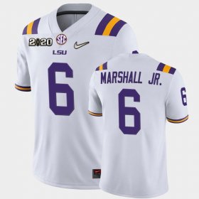 #6 Terrace Marshall Jr. Game LSU 2020 Football Men White Jersey 854388-616