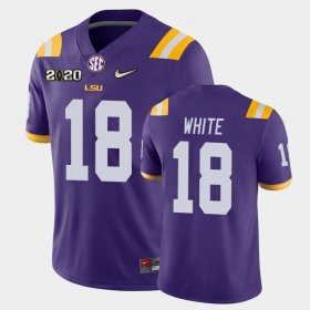 #18 Tre'Davious White Game Louisiana State Tigers 2020 Football Mens Purple Jersey 972093-348