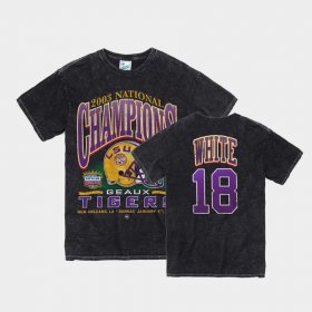 #18 Tre'Davious White Vintage Tubular Tigers 2003 National Championship Men Black T-Shirt 541291-318