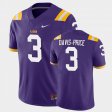 #3 Tyrion Davis-Price Game Tigers College Football Mens Purple Jersey 950604-839