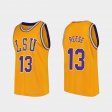 #13 Will Reese Replica Louisiana State Tigers College Basketball Men Gold Jersey 633761-206