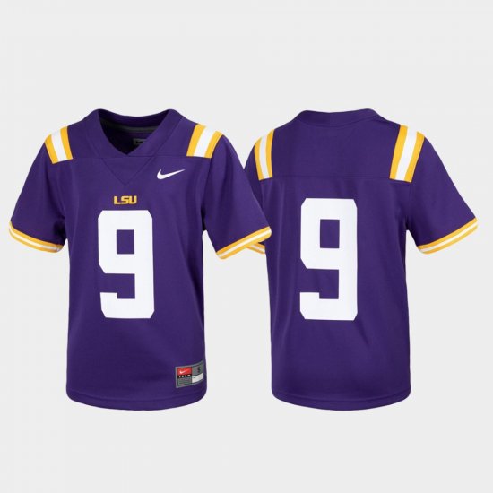 #9 Untouchable Louisiana State Tigers Football Youth Purple Jersey 232779-675