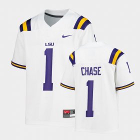 #1 Ja'Marr Chase College Football Tigers Alumni Youth White Jersey 985868-330