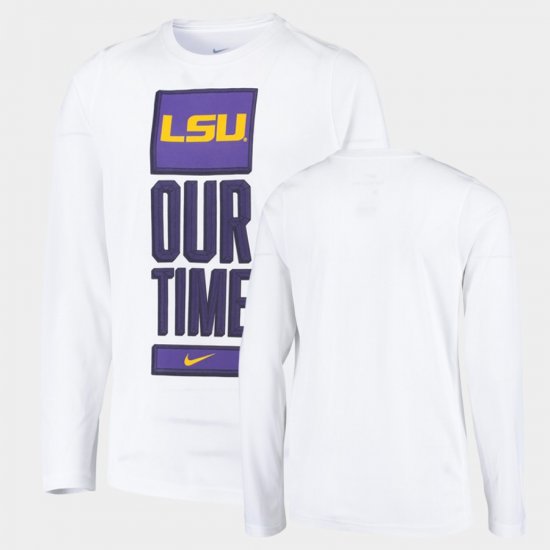 March Madness Tigers 2020 Our Time Bench Legend Youth White T-Shirt 900000-610